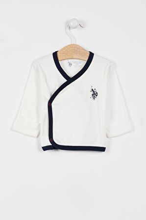 U.S. Polo Assn Lisanslı Krem Erkek Bebek 5li Hastane Çıkış Seti