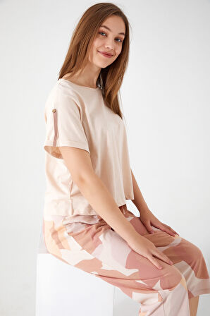 Arnetta Energetic Bej Kadın Kapri Takım