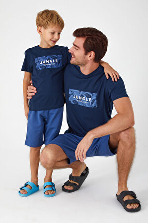 Arnetta Tropic Lacivert Erkek Bermuda Takım