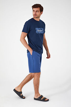 Arnetta Tropic Lacivert Erkek Bermuda Takım