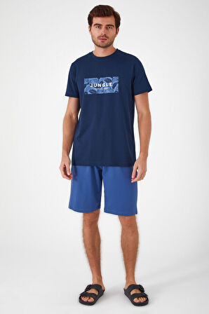 Arnetta Tropic Lacivert Erkek Bermuda Takım