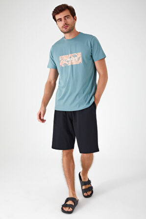 Arnetta Tropic Petrol Erkek Bermuda Takım