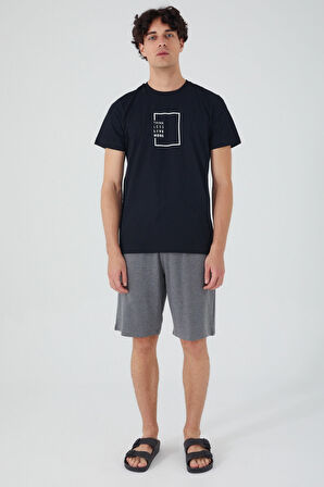 Arnetta Think Less Live More Siyah Erkek Bermuda Takım