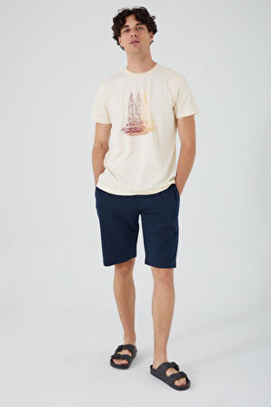 Arnetta Sailing And Sea Kırık Beyaz Erkek Bermuda Takım