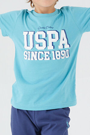 U.S. Polo Assn Original Turkuaz Erkek Çocuk Bermuda Takım