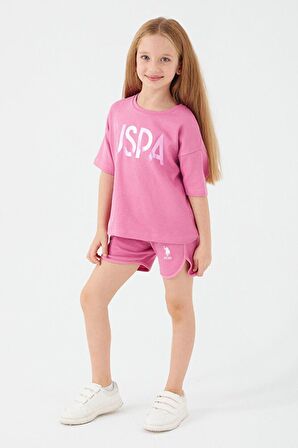 Sweet Pink Pembe Kız Çocuk Şort Takım