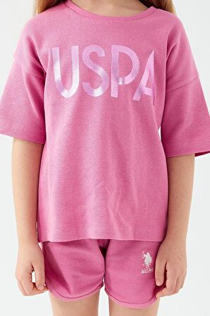 Sweet Pink Pembe Kız Çocuk Şort Takım