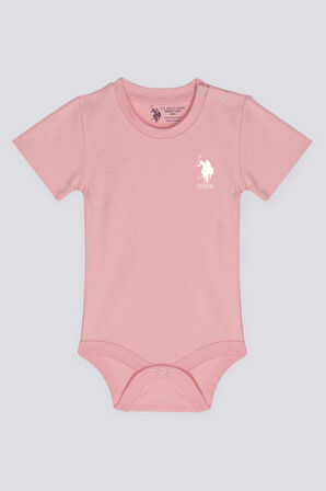 U.S. Polo Assn İnner Peace Gül Kurusu Bebek Body Zıbın