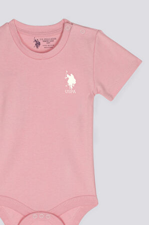 U.S. Polo Assn İnner Peace Gül Kurusu Bebek Body Zıbın
