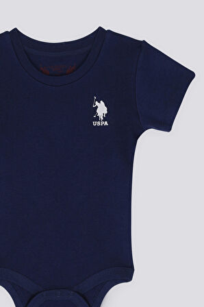 U.S. Polo Assn İnner Peace Lacivert Bebek Body Zıbın