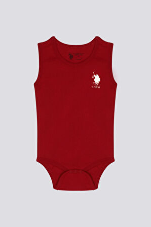 U.S. Polo Assn Happiness Kırmızı Bebek Body Zıbın