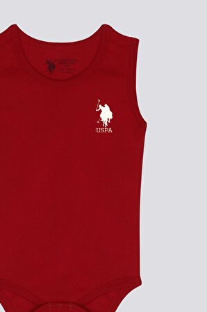 U.S. Polo Assn Happiness Kırmızı Bebek Body Zıbın