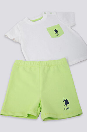 U.S. Polo Assn Mirth Krem Bebek Tshirt Takım