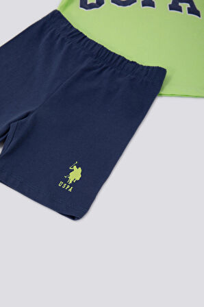 U.S. Polo Assn Vitality Yeşil Erkek Bebek Tshirt Takım