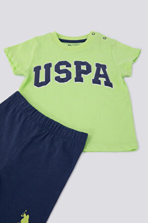 U.S. Polo Assn Vitality Yeşil Erkek Bebek Tshirt Takım