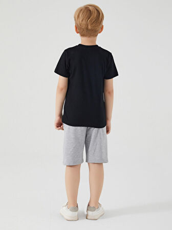 Marvel Erkek Çocuk Şortlu Takım 2-7 Yaş Siyah