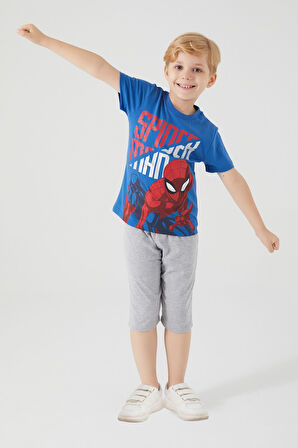 SPIDER-MAN ERKEK ÇOCUK KAPRİ TAKIM COBALT