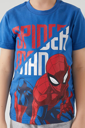 SPIDER-MAN ERKEK ÇOCUK KAPRİ TAKIM COBALT