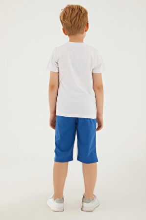 Spiderman Hero Man Beyaz Erkek Çocuk Kapri Takım