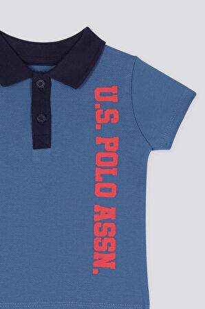 U.S. Polo Assn Azure Mavi Bebek Polo Yaka Tshirt Takım