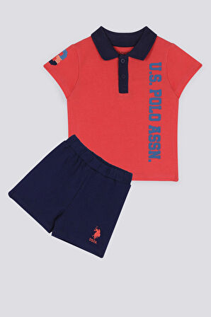 U.S. Polo Assn Azure Mavi Bebek Polo Yaka Tshirt Takım