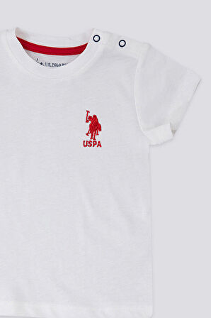 U.S. Polo Assn Light Delicate Krem Bebek Tshirt Takım