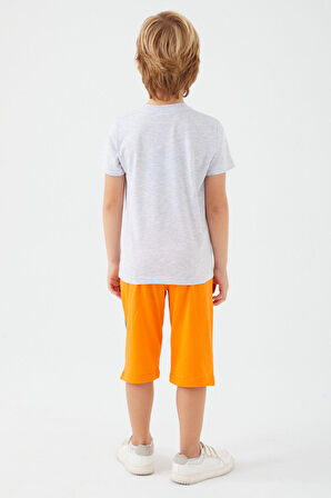 Avangers Four Heroes Açık Gri Erkek Çocuk Kapri Takım