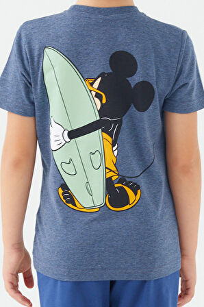 Mickey Mouse D4785-3 Çocuk  Lacivert Melanj Alt Üst Takım