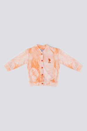 U.S. Polo Assn Creamy İntensity Somon Bebek Hırka