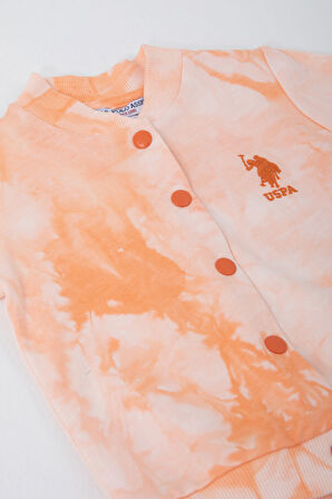 U.S. Polo Assn Creamy İntensity Somon Bebek Hırka