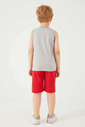 Mickey Mouse D4787-3 Çocuk  Gri Melanj Alt Üst Takım