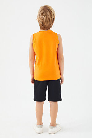 Mickey Mouse D4787-3 Çocuk  Turuncu Alt Üst Takım