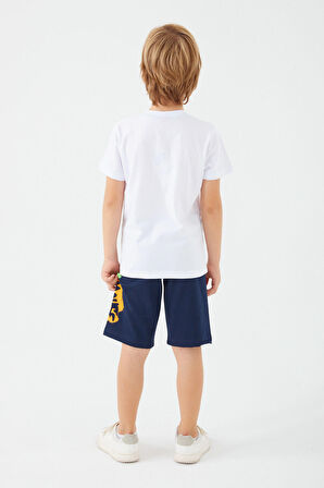 Mickey Mouse Stay Fresh Beyaz Erkek Çocuk Bermuda Takım