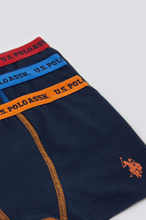 U.S. Polo Erkek Çocuk Boxer 3'Lü Takım 1370 NAVY