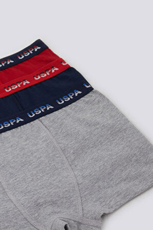 U.S. Polo Assn Striped Erkek Çocuk 3lü Boxer