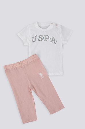U.S. Polo Assn Comfortable And Convenient Krem Bebek Tshirt Takım