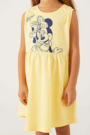Minnie Mouse Minnie Sarı Kız Çocuk Gecelik