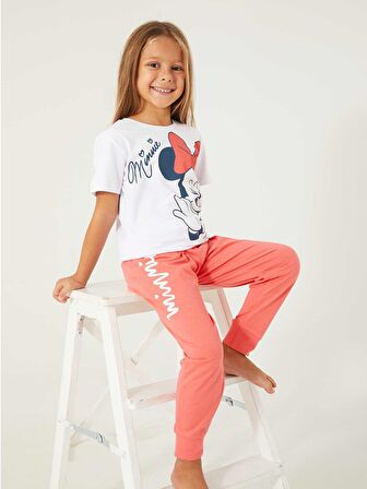 Minnie Mouse Kız Çocuk Takım 9-14 Yaş Beyaz