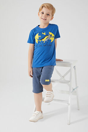 Batman To Do Batcave Mavi Erkek Çocuk Kapri Takım