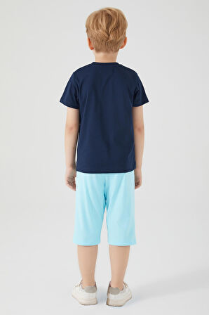 SuperMan L1562-3 Çocuk  Lacivert Alt Üst Takım