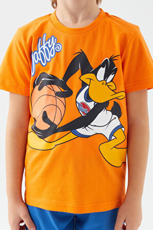 Space Jam L1568-3 Çocuk  Turuncu Alt Üst Takım