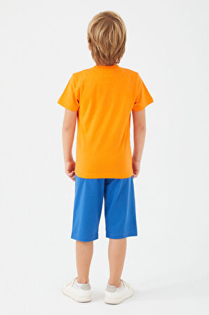 Space Jam L1568-3 Çocuk  Turuncu Alt Üst Takım