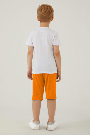 Space Jam Doffy Beyaz Erkek Çocuk Kapri Takım