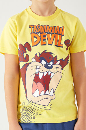 LOONEY TUNES ERKEK ÇOCUK BERMUDA TAKIM LİMONİ