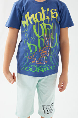 Looney Tunes Whats Up Doc Açık Mavi  Erkek Çocuk Kapri Takım