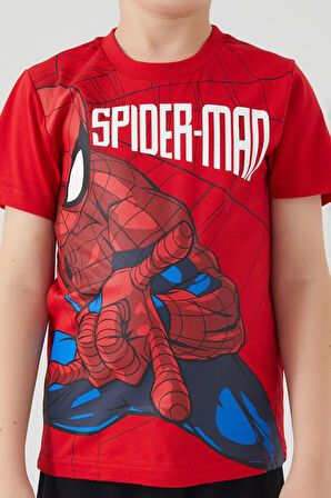 Spiderman The Flying Hero Kırmızı Erkek Çocuk Kısa Kol Pijama Takım