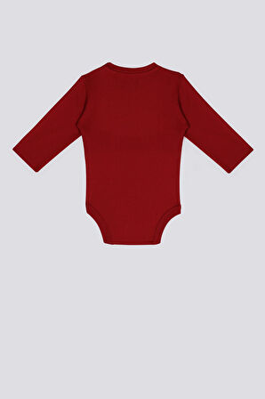 U.S. Polo Assn Lisanslı Bordo Kız Bebek Uzun Kol Body Zıbın