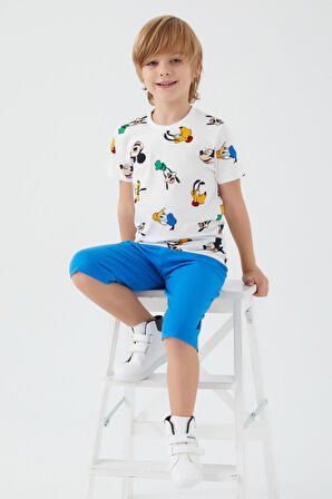 Mickey Mouse D4795-3 Çocuk  Krem Alt Üst Takım