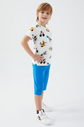 Mickey Mouse D4795-3 Çocuk  Krem Alt Üst Takım