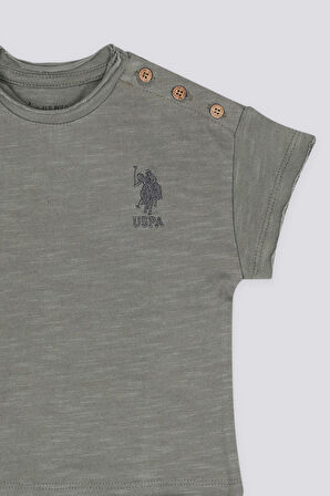 U.S. Polo Assn The Elegance Of Khaki Haki Erkek BebekTshirt  Pantolon Takım